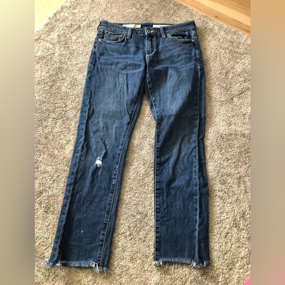 Anthro Pilcro Slim Boyfriend Raw Hem Jeans - Picture 2 of 7